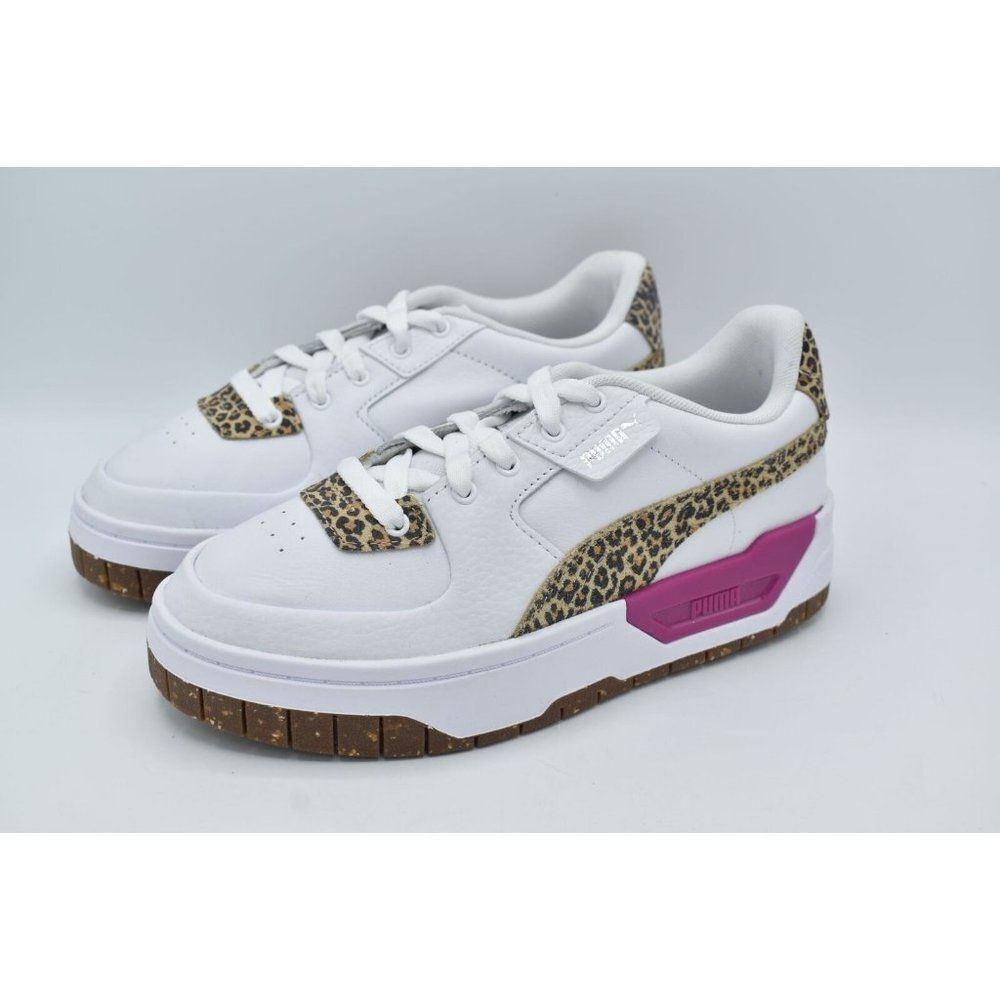 Puma Womens Size 8.5‎ Cali Dream Leopard Chunky Platform Fashion Sneakers Shoes